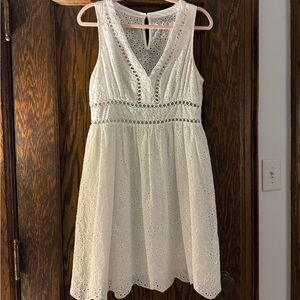 Lulus White Eyelet Dress